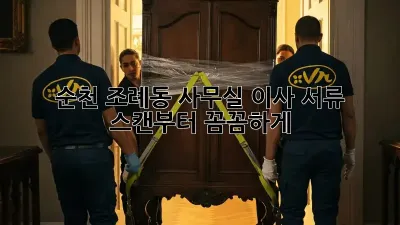 순천 조례동 사무실 이사? 서류 스캔부터 꼼꼼하게!